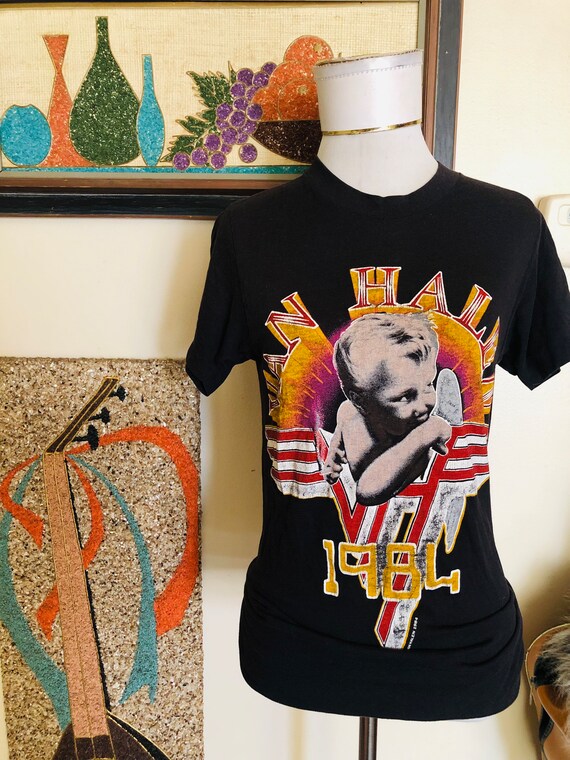 80s Van Halen Kicks Ass Vintage Single Stitch Made In USA T-Shirt Size –  Black Market Clothing