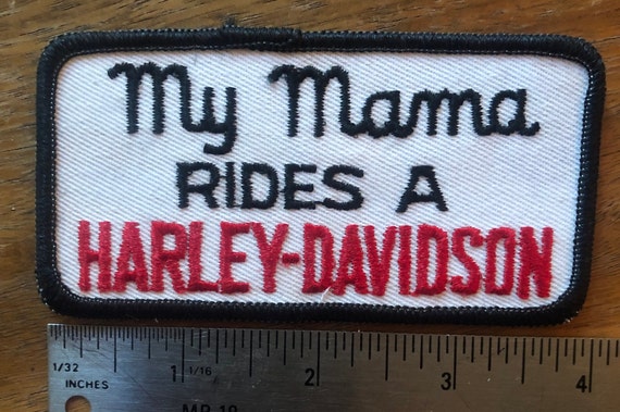 Vintage 80s Harley Davidson My Mamma rides a Harl… - image 2