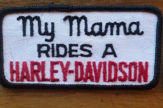 Vintage 80s Harley Davidson My Mamma rides a Harl… - image 1