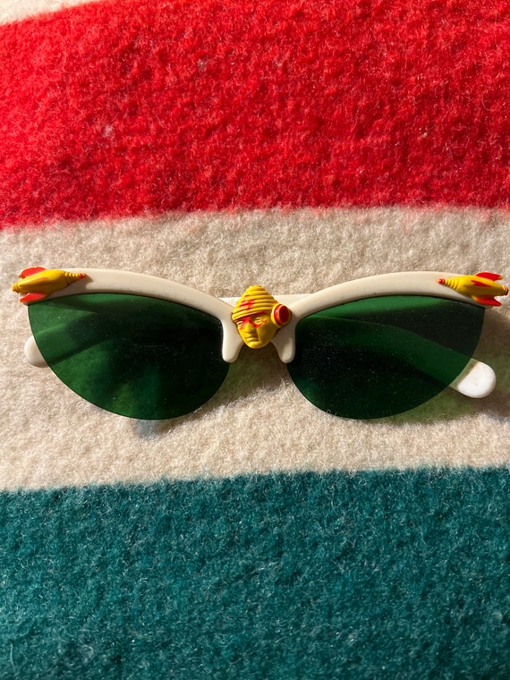 VTG Flash Gordon space Child Sunglasses With Gree… - image 1