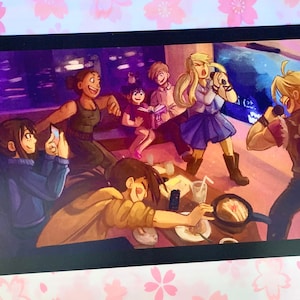 Karaoke Hangout - Fullmetal Alchemist Art Print