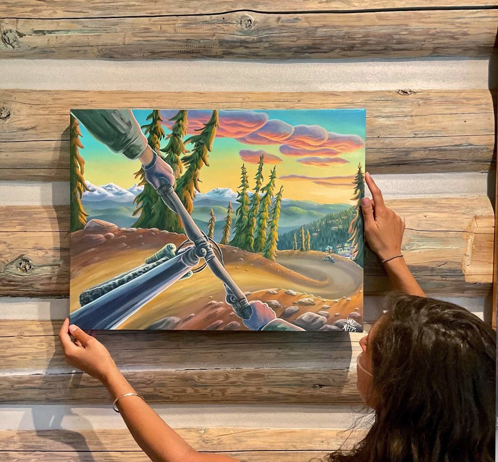 mountain bike painting near me