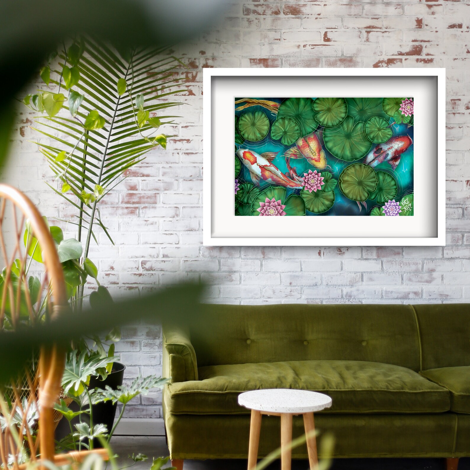 Koi Fish Art, Fine Art Print, Japanese Koi Fish, Wall Art, Wall Décor ...