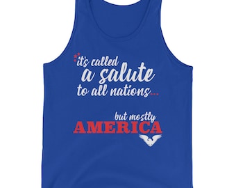 Un saludo a todas las naciones Tank Top / Muppet Vision 3D / Muppet Vision Shirt / Sam Eagle Quote / Disney's Hollywood Studios / Disney MGM Studio