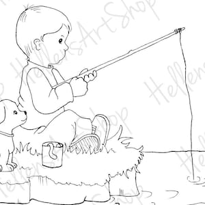 Fishing Boy by HellensArt