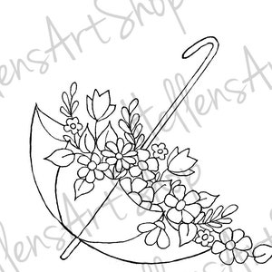 Umbrella Bouquet by HellensArtShop