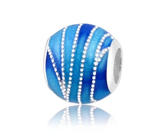 Blue clearance swirls charm