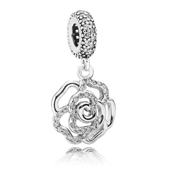 Pearlescent White Heart Mum Double Dangle Charm | Pandora UK