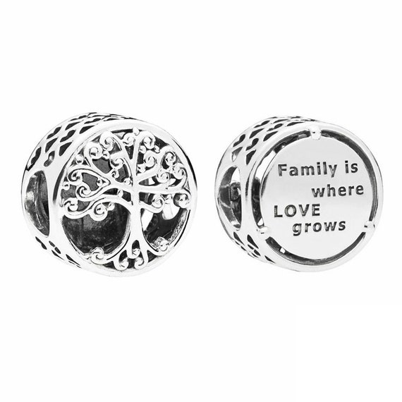 Family Roots Charm Fits Fit Pandora Bracelet Silver 925 - Etsy