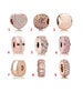Rose Gold Pave Open My Heart Shining Elegance Crystal Clip Stopper beads fit pandora charms 