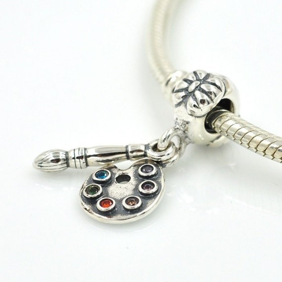 Palette Pen Charm Art Pendant Fits Pandora Charms - España