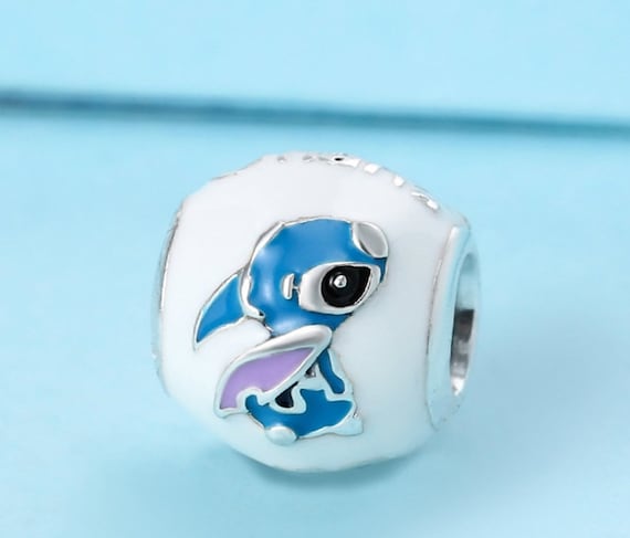 Lilo & Stitch Charm, 100% 925 Sterling Silver With Mixed Enamel