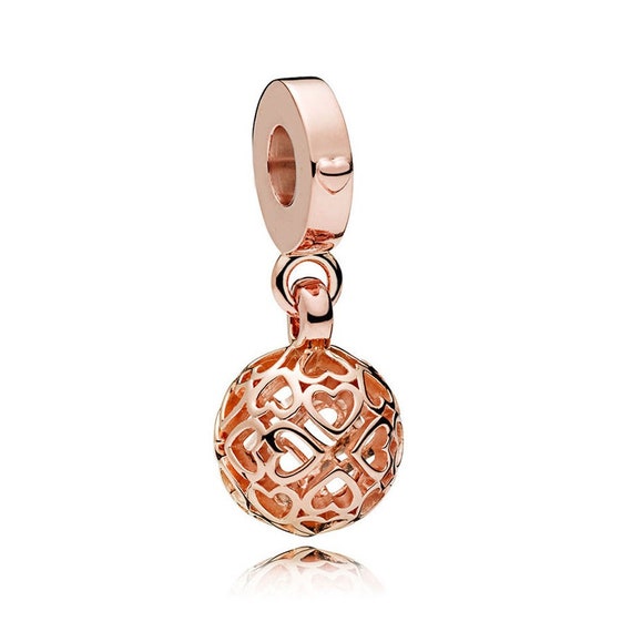 Rose Gold Harmonious Hearts Pendant Charm 925 Sterling Silver Fit Women Bracelet Fit Women Charm Handmade Charms Etsy Canada
