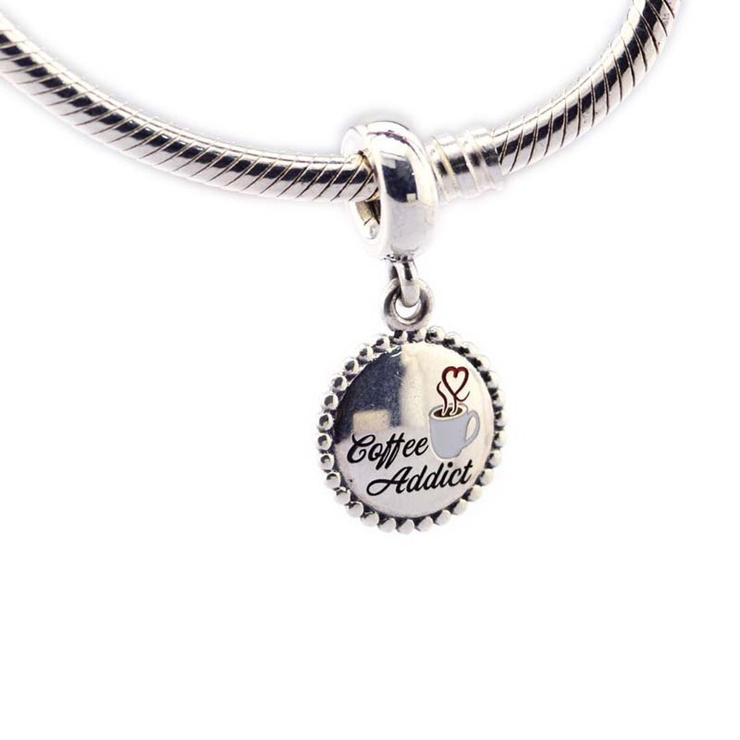 Sterling 925 Silver Charm The Starbucks Coffee Bead Pendant Fits Pandora Charm and European Charm Bracelet