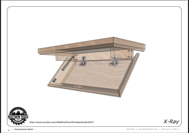 Concealment Coat Rack and Floating Shelf Plan Bundle / Etsy