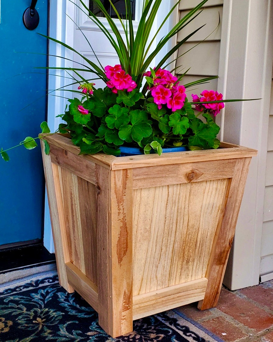 Three Picket Box Planter Plans Fence Picket Planter Plans Etsy