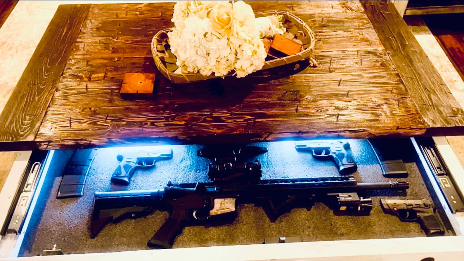 Concealment Coffee Table Plans / Concealment Table Plans / Etsy