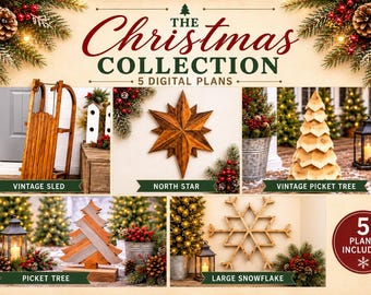 The Christmas Collection – 5 Digital Woodworking Plans