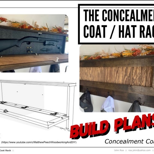 Floating Concealment Shelf Plans / Woodworking Plans Floating Etsy Canada