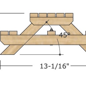 Picnic Table Condiment Holder and Paper Towel Holder Plan Bundle, Mini picnic table plans bundle, Picnic table plans bundle image 3