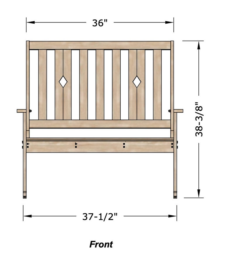 Klassiska dubbelgungstolsplaner, verandagungstolsplaner, dubbelgungstolsplaner, diamantformade gungstolsplaner bild 3