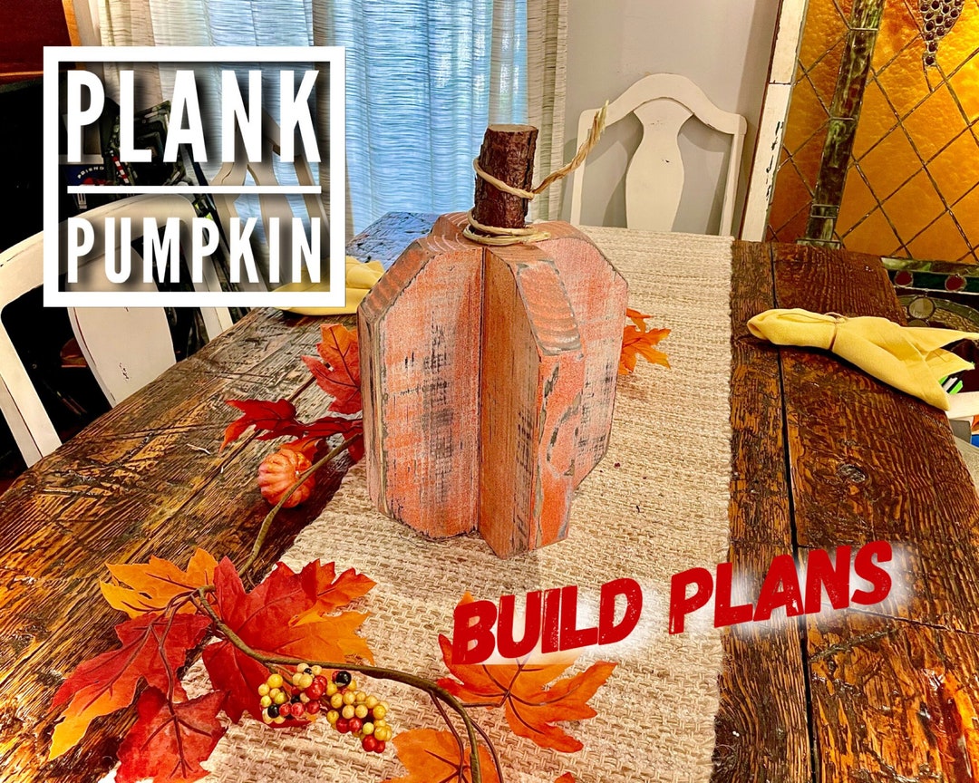 Plank Pumpkin Plans, Pumpkin Plans, Fall Pumpkin Plans Etsy