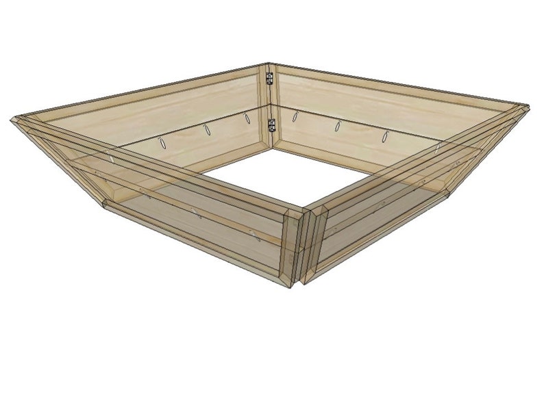 Collapsible Angled Tree Collar Plans Christmas Tree Collar Etsy