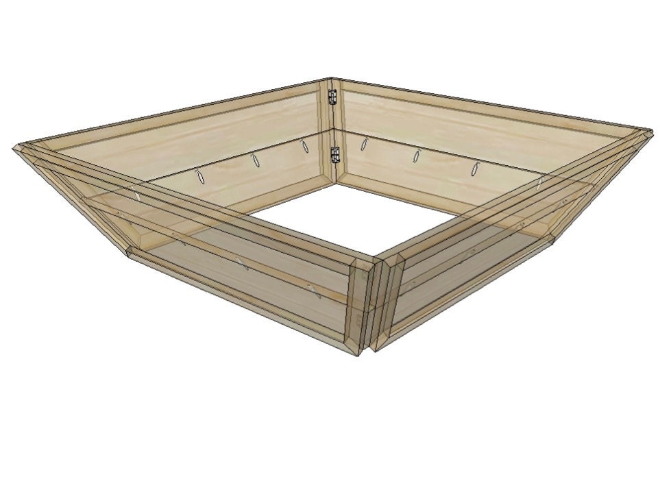 Collapsible Angled Tree Collar Plans Christmas Tree Collar Etsy