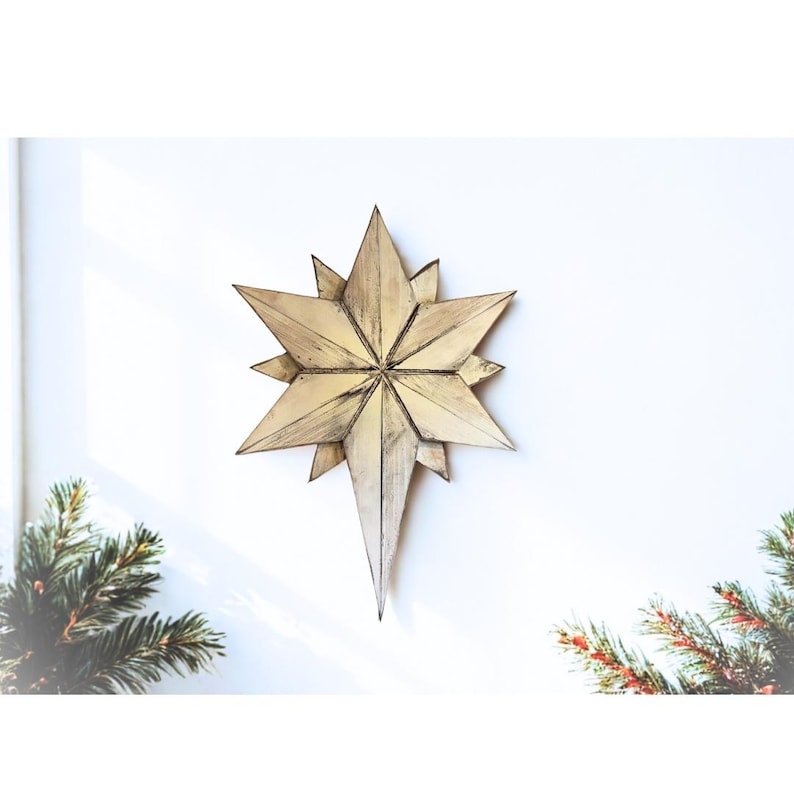 North Star Build Plans, Christmas Star Digital Build Plans, Decorative ...