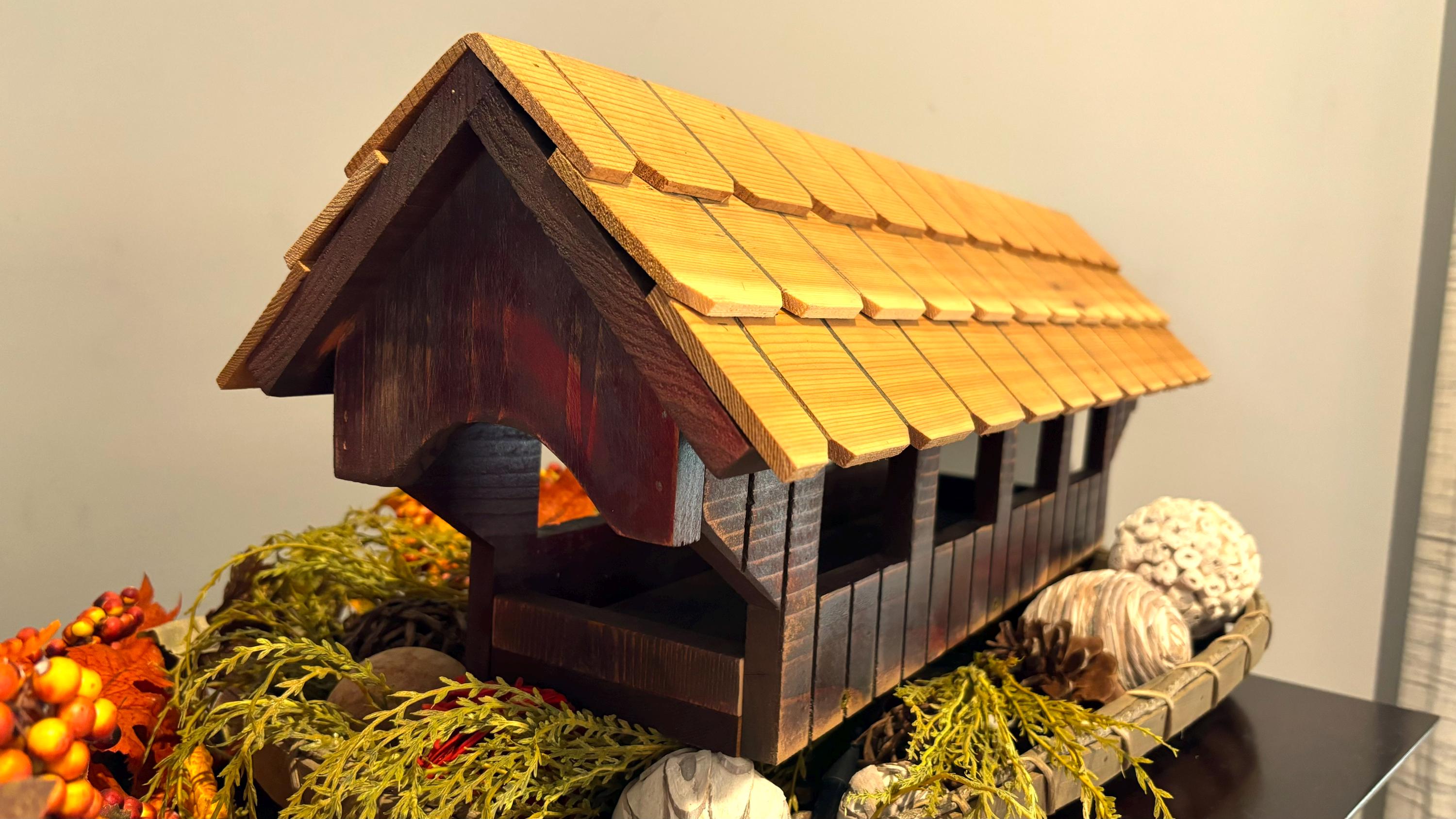 Covered Bridge Bird Feeder Plans Bird Feeder Plans DIY Bridge Photo Inspiration