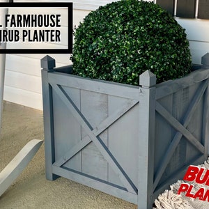 XL Bauernstrauch / Strauch / Baum Pflanzer-Pläne, große Strauch Pflanzer-Pläne, DIY Strauch-Pflanzer-Pläne, Holzbearbeitungspläne, DIY Pflanzer, Holzbearbeitung