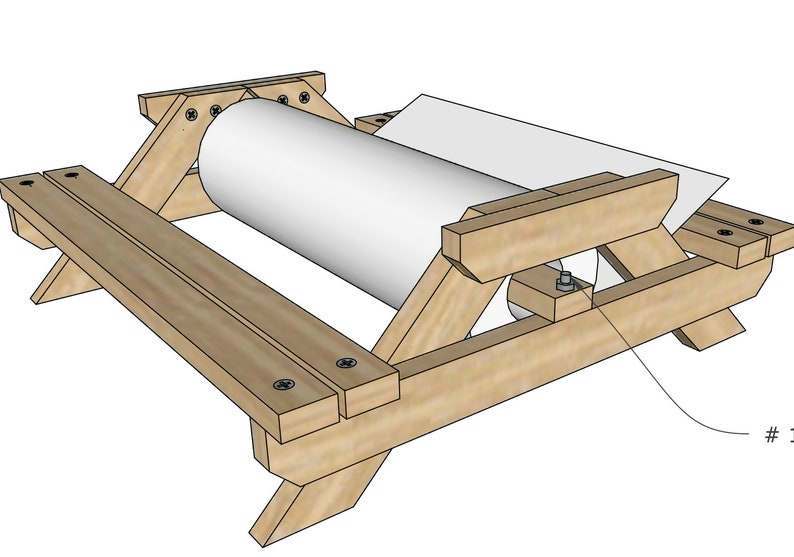 Picnic Table Condiment Holder and Paper Towel Holder Plan Bundle, Mini picnic table plans bundle, Picnic table plans bundle image 8