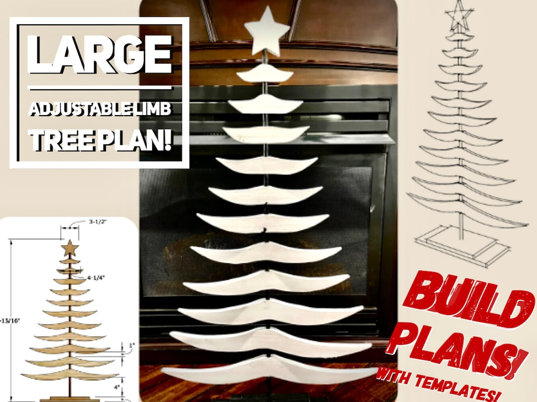 One Picket Adjustable Large Limb Tree Plan, Decorative Tree Plan