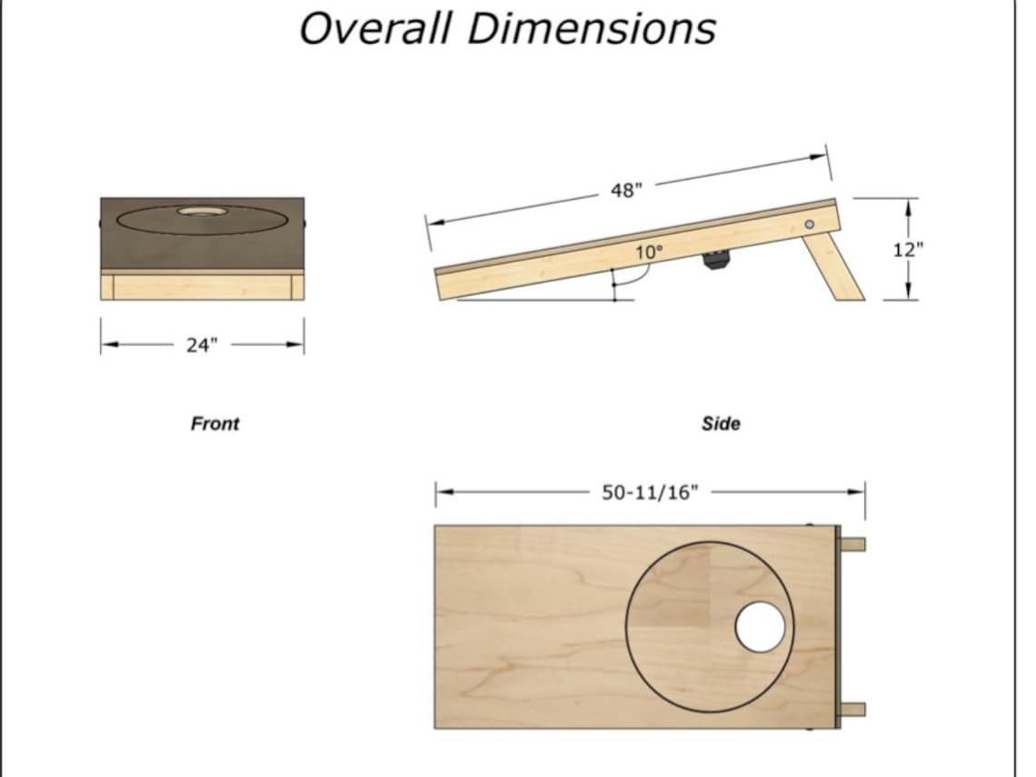 Ultimate Rotating Cornhole Build Plans Cornhole Boards Etsy