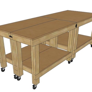 The Hybrid Workbench Plans, Workbench Plans, Mobile/moveable Workbench ...