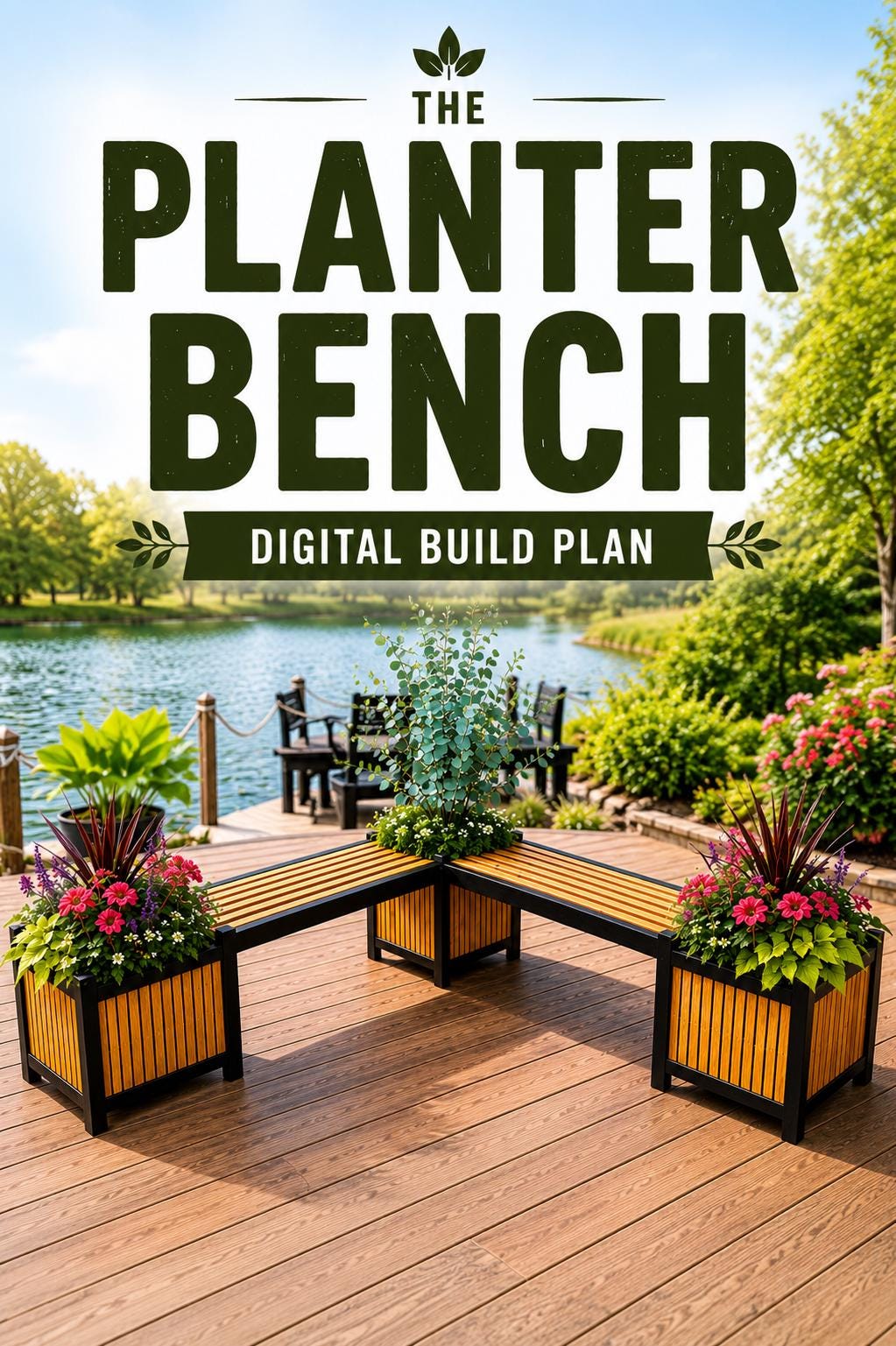 Bench Planter Plans, Bench and Planter Plans, L-shaped Bench and ...