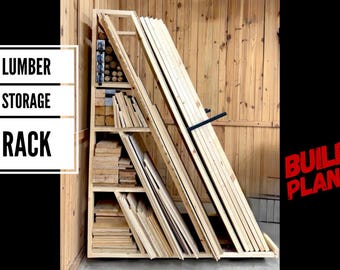 Lumber Storage Rack Plans, Lumber Storage Plans, DIY Shop Lumber Rack Plans