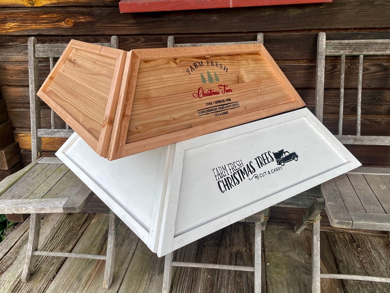 Collapsible Angled Tree Collar Plans Christmas Tree Collar Etsy Canada