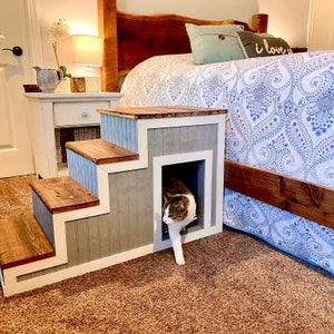 DIY Pet Stairs/steps, Dog Bed Stairs, Dog Bed Steps, Pet Bed Stair