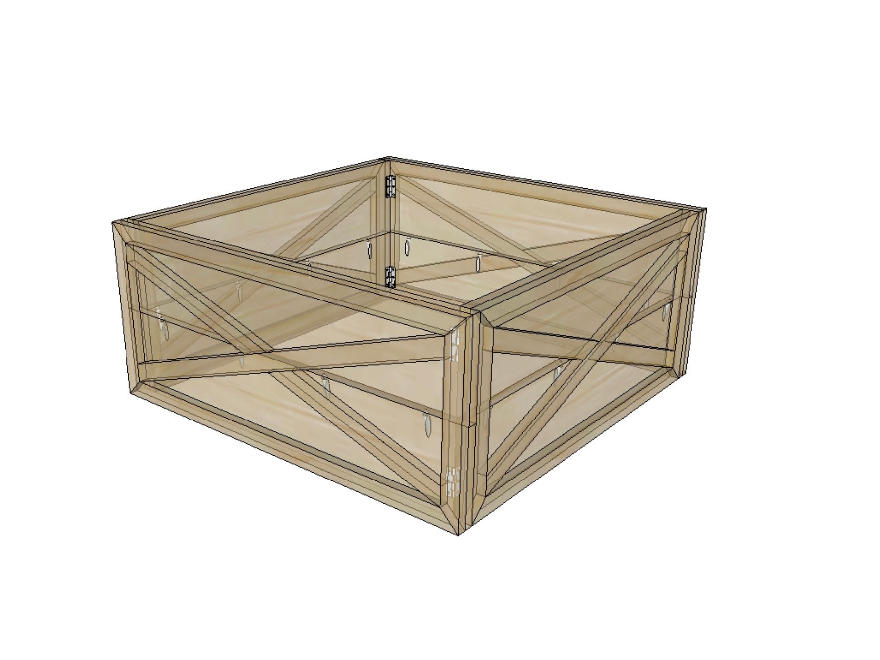 Collapsible Square X Frame Tree Collar Plan — Matthew Peech Woodworking