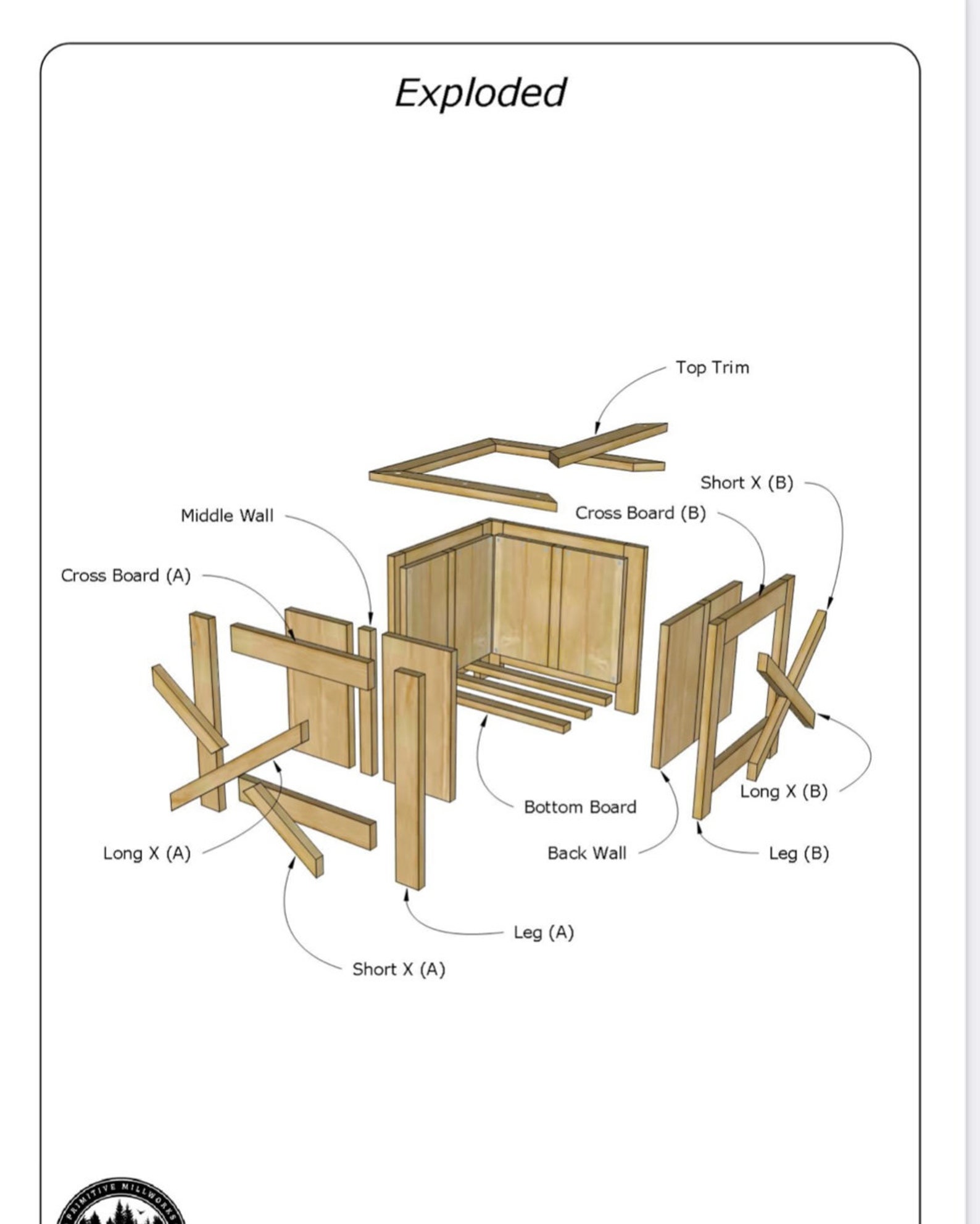 Farmhouse Three Picket Box Planter Plans Fence Picket Planter Etsy