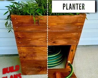 Hidden Storage Planter Plans, Hidden Compartment Planter Plans, DIY Planter Plans, Planter with Storage Plans,