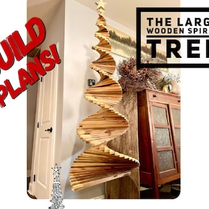 Large Wooden spiral tree Plan, Spiral Christmas Tree plan, Wooden spiral Christmas Tree Plans, DIY Spiral Christmas Tree plan, Build Plans