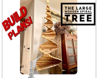 Large Wooden spiral tree Plan, Spiral Christmas Tree plan, Wooden spiral Christmas Tree Plans, DIY Spiral Christmas Tree plan, Build Plans