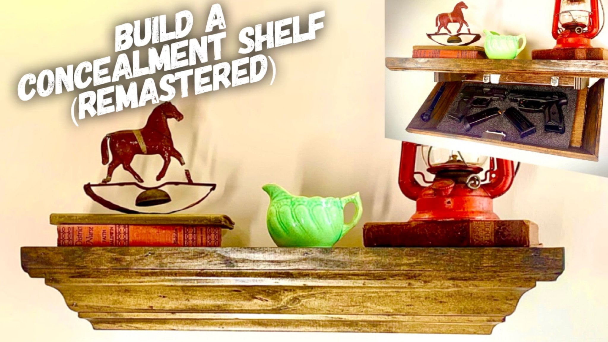 Floating Concealment Shelf Plans / Woodworking Plans Floating Etsy