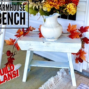 Small Bench Plans, Decorative Bench, Decorative stool, DIY small bench Plans