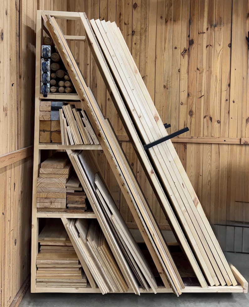 Easy Lumber Storage Racks Lumber Storage Rack Plans, Lumber Storage Plans, DIY Shop Lumber Rack ...