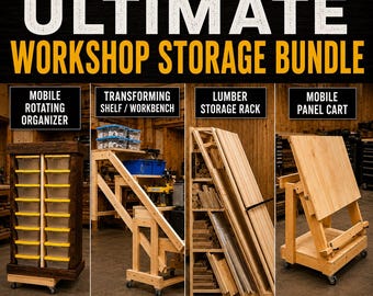 The Ultimate Workshop Storage Bundle – 4 Digital Build Plans in 1