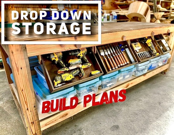 Drop Down Storage Plans Under Table cabinet Storage Plans