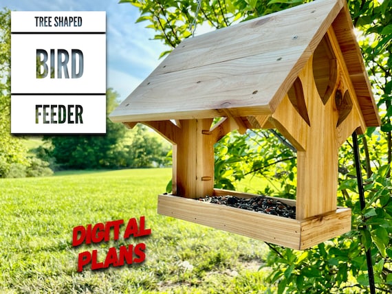 Tree Shaped Bird Feeder Plans, DIY Bird Feeder Plans, Tree Shaped Feeder Plans, Bird Feeder Picket Plan